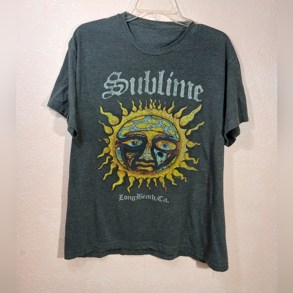Gray Sublime Graphic T-Shirt Mens Large